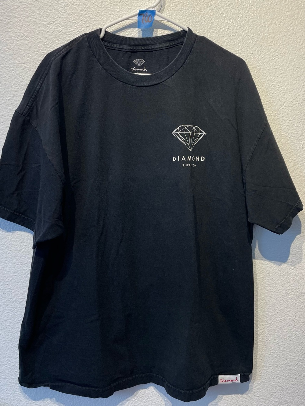 Diamond Supply Co. Black Tee with White Diamond Chest Logo
